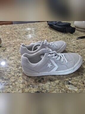 Converse One M Star Chevron Low-Top Sneakers in Light Gray